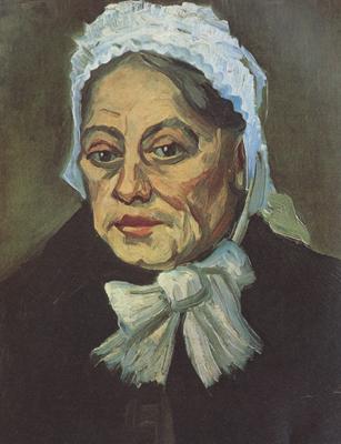 Vincent Van Gogh Head of an Old Woman with White Cap (nn04) oil painting image